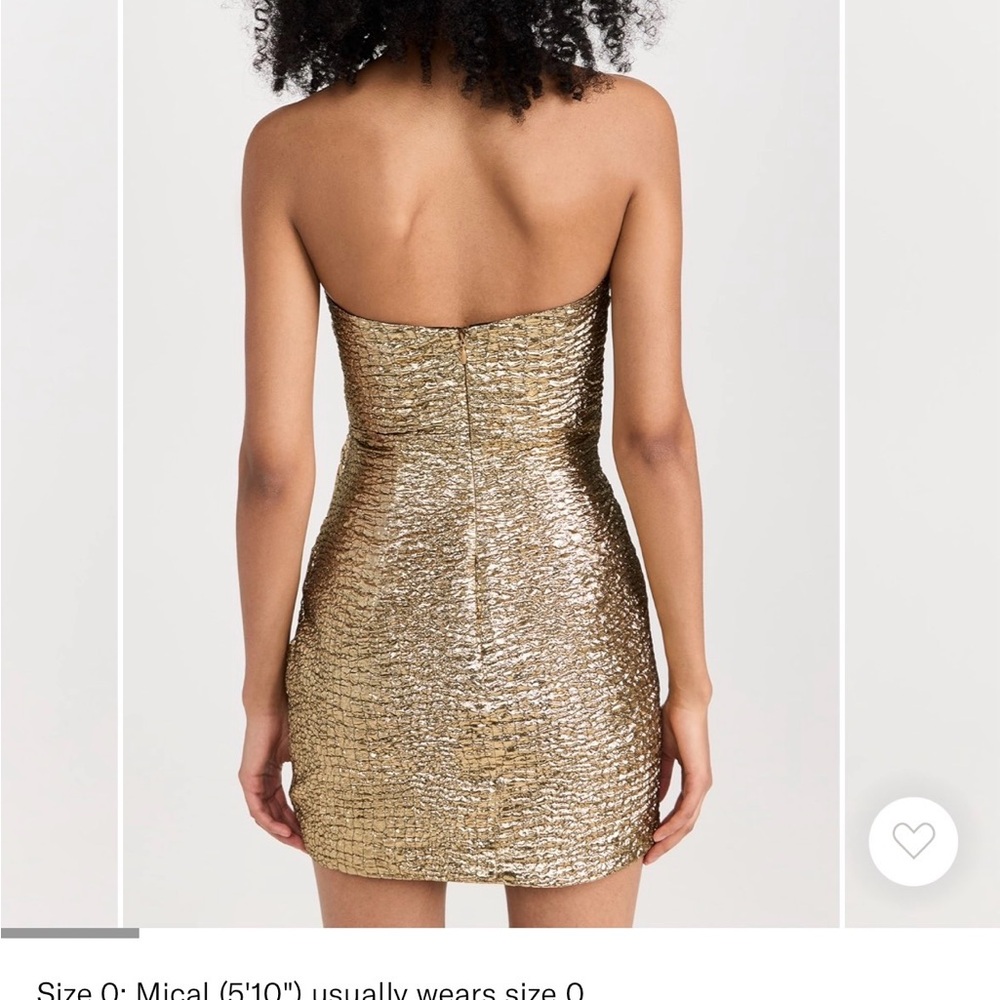 Aknvas Gold Mini Dress - Picture 3 of 7